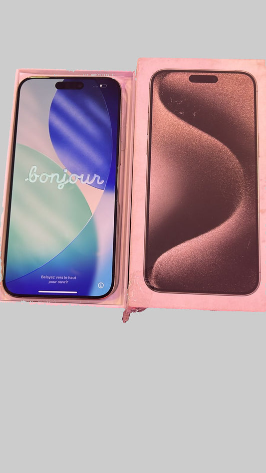 Apple iPhone 15 Pro Max (Natural Titanium, 256 GB Storage) (A-Grade Renewed)