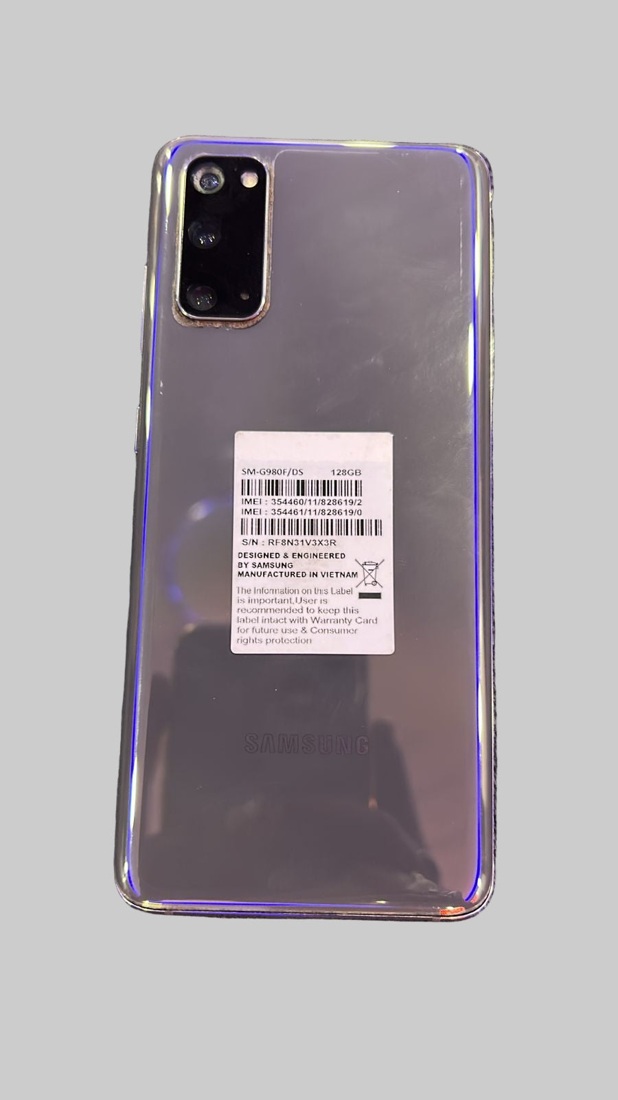 Samsung Galaxy S20 5G (8GB RAM, 128GB Storage)  A-Grade Renewed