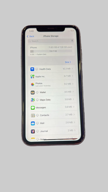 Apple iPhone 11 (128 GB, White) B Grade Renewed