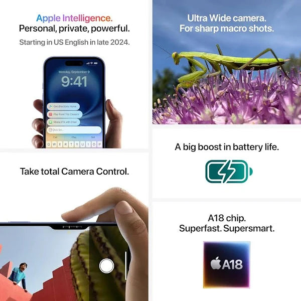 Apple iPhone 16 (128 GB, Ultramarine) SealPack