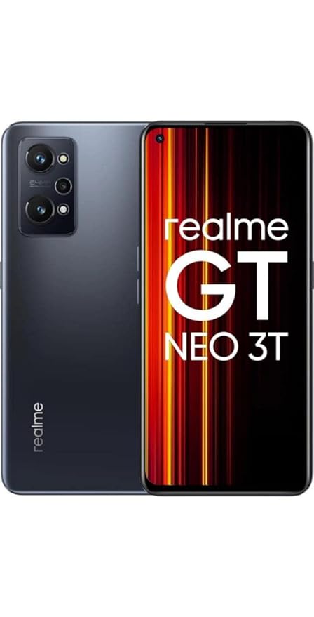 Realme GT NEO 3T (Shade Black, 6GB RAM, 128GB Storage) – A-Grade Renewed