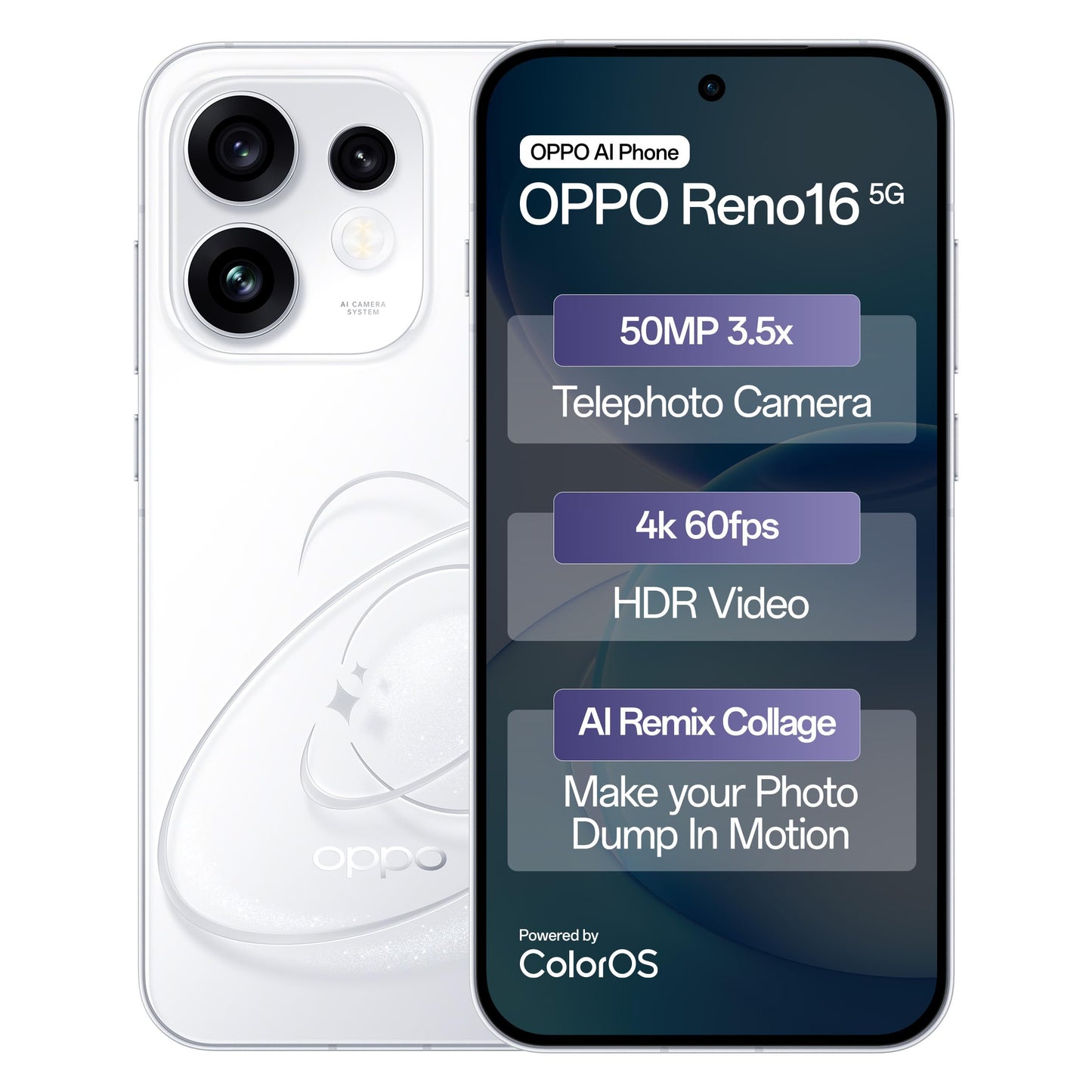 Oppo Reno 16 5G (12GB RAM, 256GB Storage) Sealbox