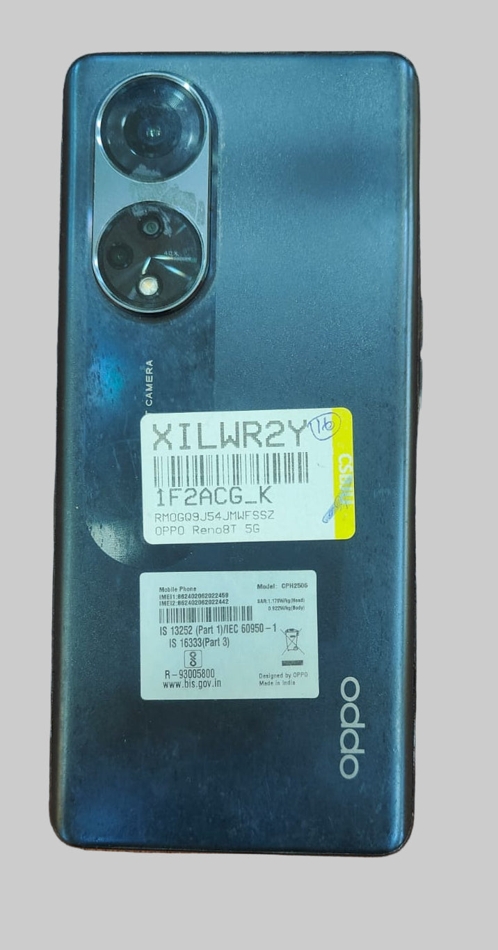 OPPO Reno 8T 5G (8GB RAM, 128GB Storage) A Grade Renewed