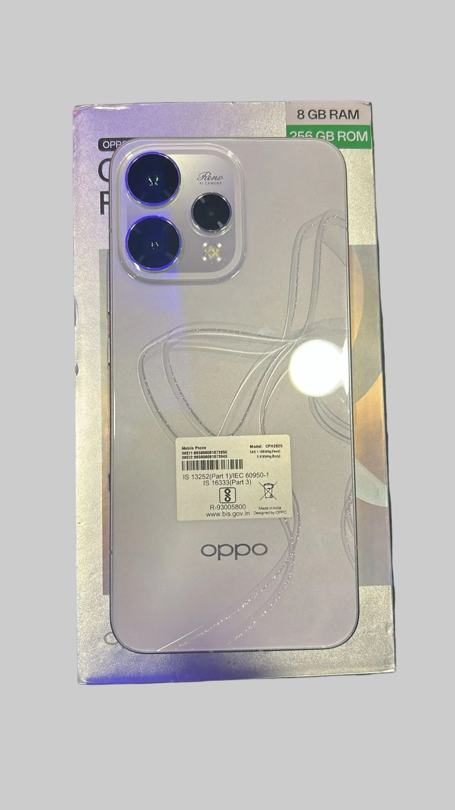 Oppo Reno 15 5G (8GB RAM, 256GB Storage)  Openbox