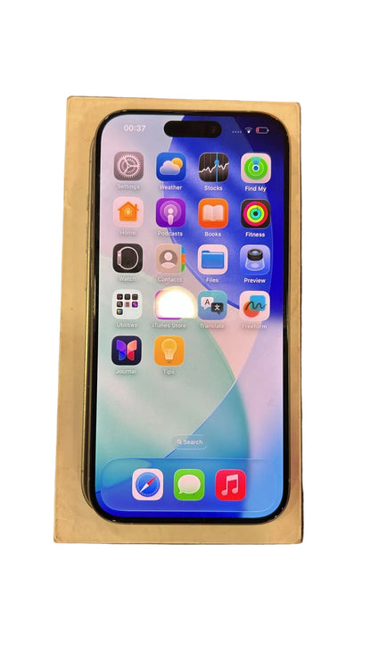 Apple iPhone 15 Pro (Black Titanium, 128 GB Storage)  A-Grade Renewed