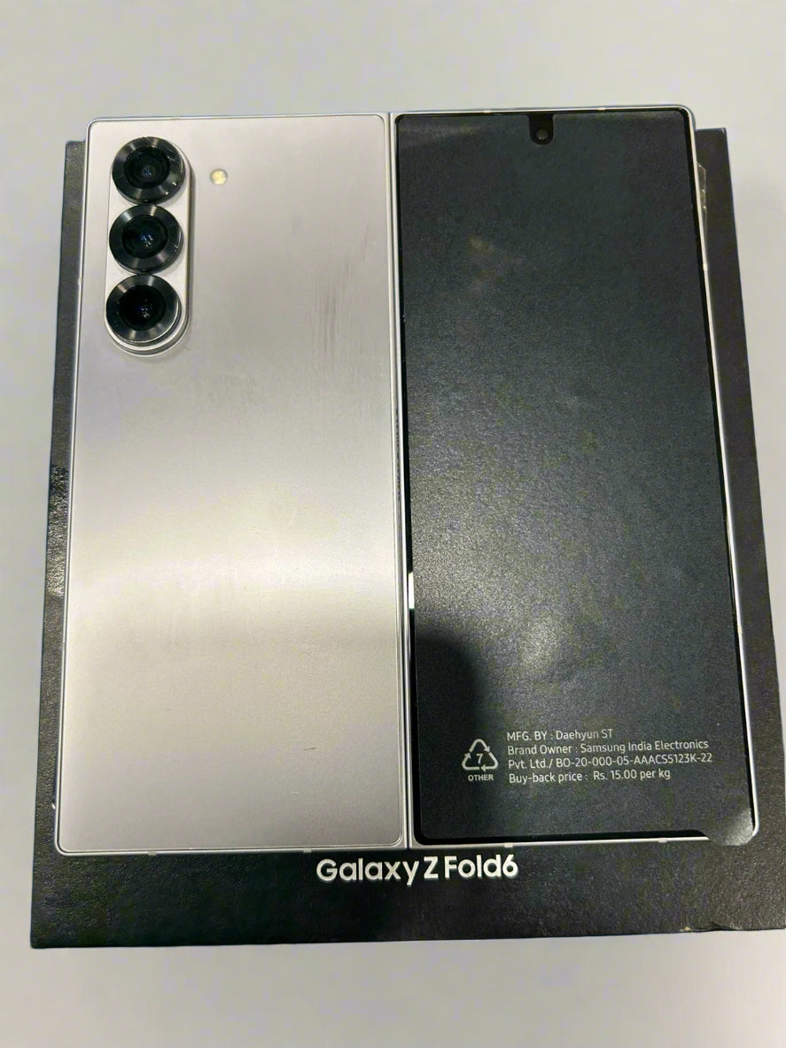 Samsung Galaxy Z Fold 6 (12GB 256 GB, White) A Grade Renewed
