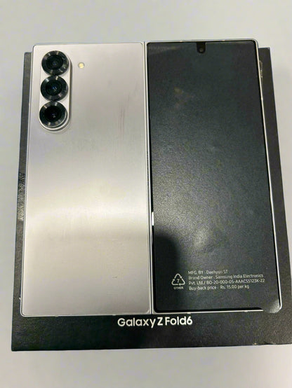 Samsung Galaxy Z Fold 6 (12GB 256 GB, White) A Grade Renewed