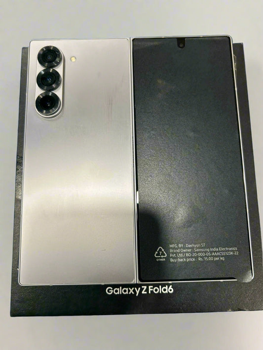 Samsung Galaxy Z Fold 6 (12GB 256 GB, White) A Grade Renewed