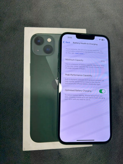 Apple iPhone 13 (Green, 128 GB)  (A-Grade Renewed)
