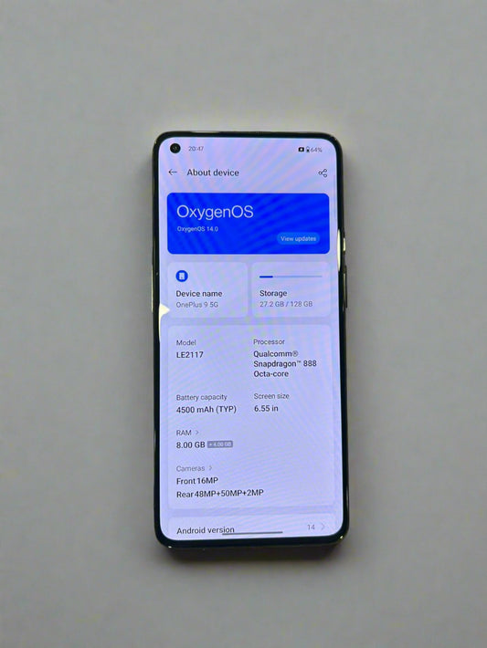 OnePlus 9 5G (8GB 128 GB, Black) ( A Grade Renewed)