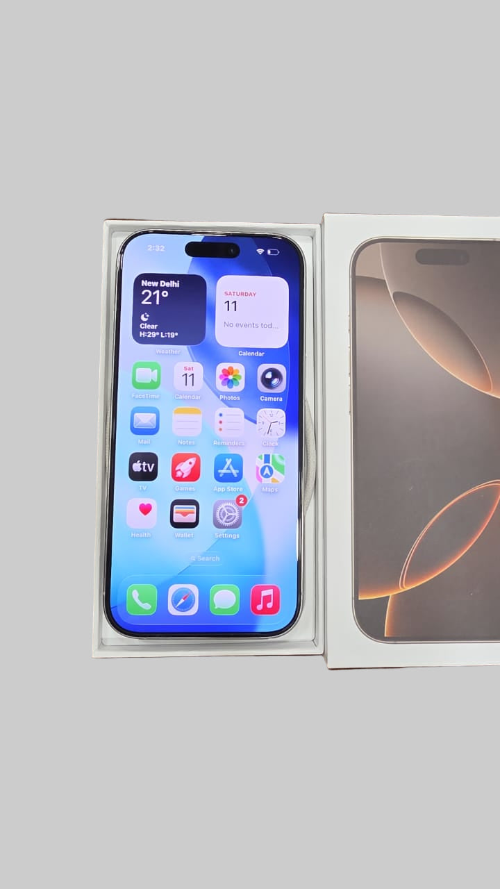 Apple iPhone 16 PRO (128 GB, Desert Titanium,USA) Openbox