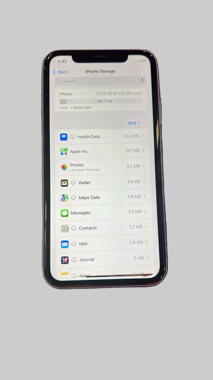 Apple iPhone 11 (128 GB, White) B Grade Renewed